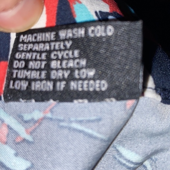 G By Giuliana‎ Red Blue White Tropical Print Jogger Pant Size 2 - Picture 5 of 5